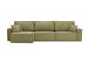 Угловой модульный диван Тейлор фисташковый велюр
