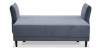 Прямой мини диван Лома 140 серо-синий велюр 