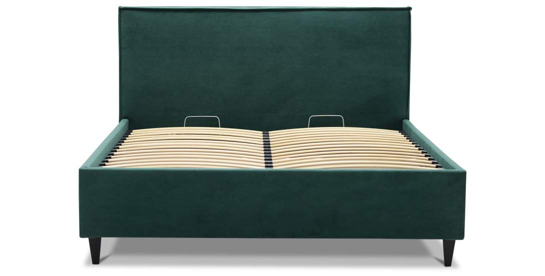 Двуспальная кровать Блэр 140 Изумрудный велюр