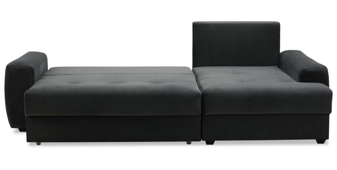 Угловой диван правый Коста Графитовый велюр 