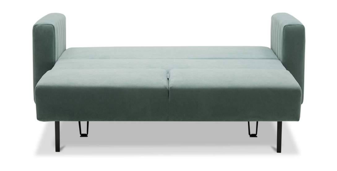 Прямой мини диван Эмма 140 Бирюзовый велюр