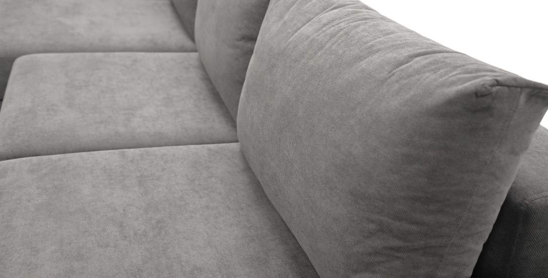 Угловой диван левый Вегас Тауп велюр