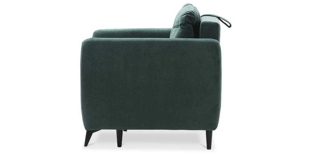 Раскладное кресло Тиволи изумрудный велюр 