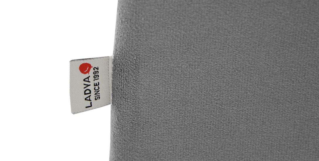 Угловая кушетка правая Иби Антрацитовый велюр