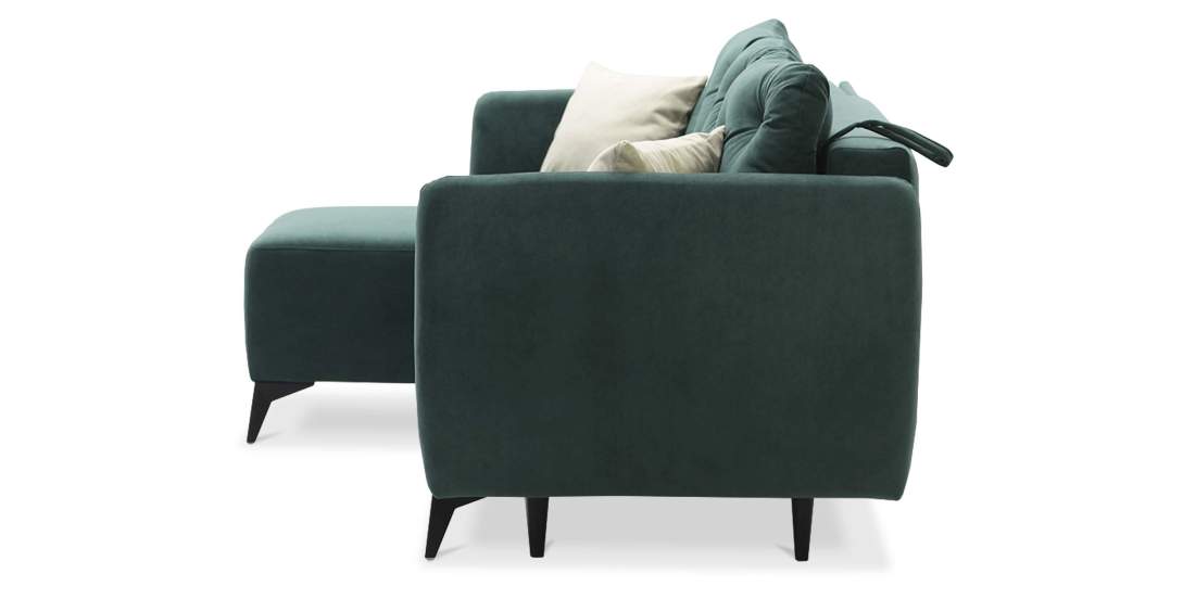 Угловой диван Тиволи Изумрудный велюр 