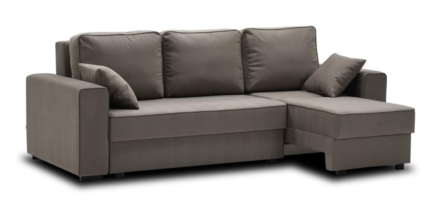 Диван трансформер Астон Светло-коричневый велюр Уцененный