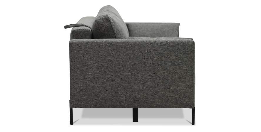 Прямой диван Энгри Графитовый меланж Уцененный