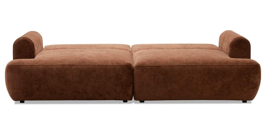 Прямой диван Кьянти Терракотовый велюр 