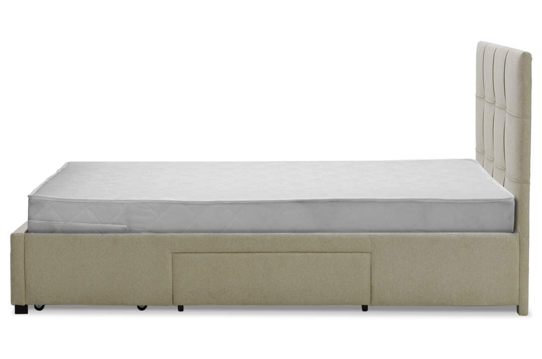 Двуспальная кровать Борба 140 кремовый шенилл