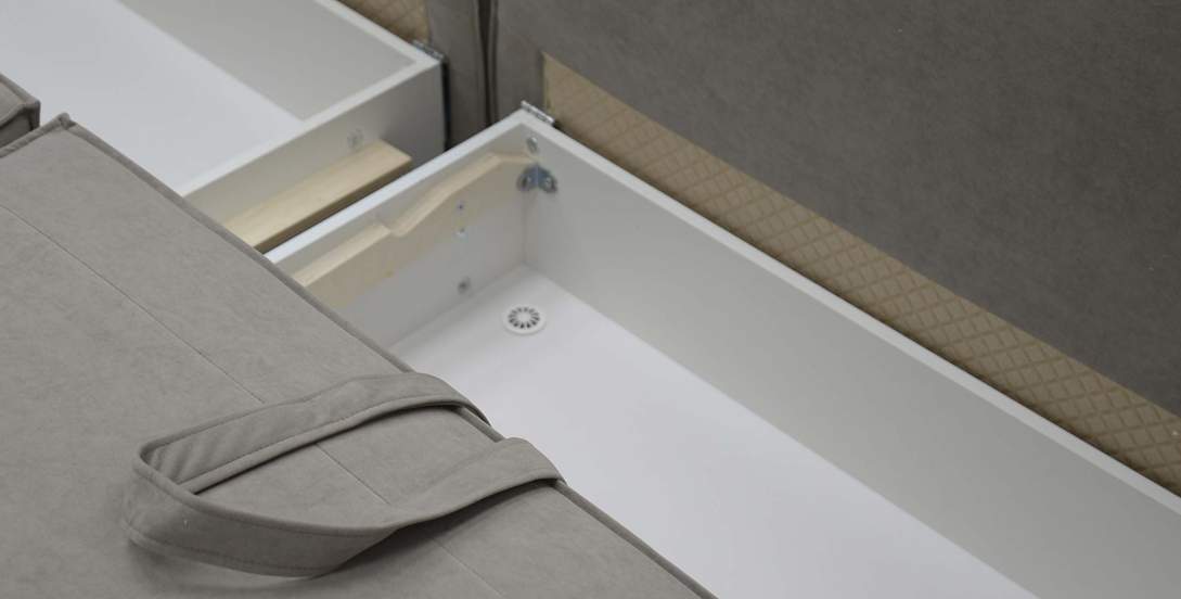 Угловой модульный диван левый Рейф Бежевый велюр