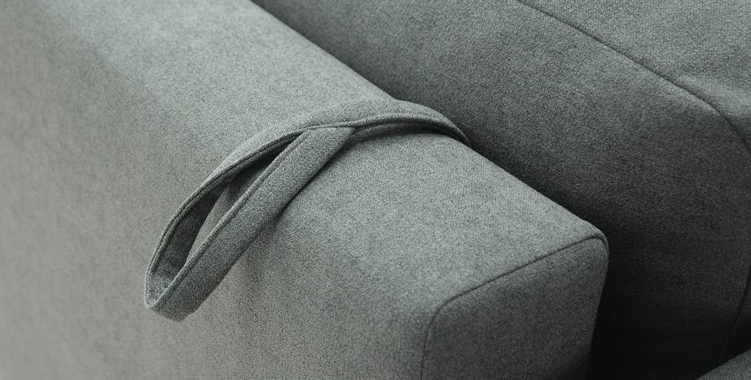 Прямой диван Энгри Темно-зеленый букле