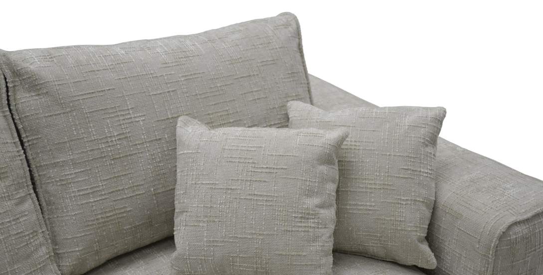 Угловой диван Матье Перламутрово-бежевый шенилл