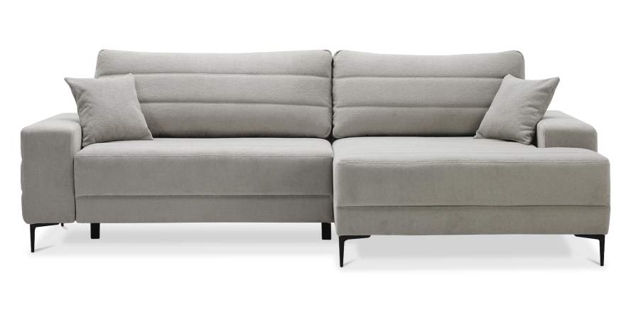 Угловой диван правый Белес Молочный велюр Уцененный