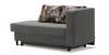Угловая кушетка правая Иби Дымчатый серый велюр