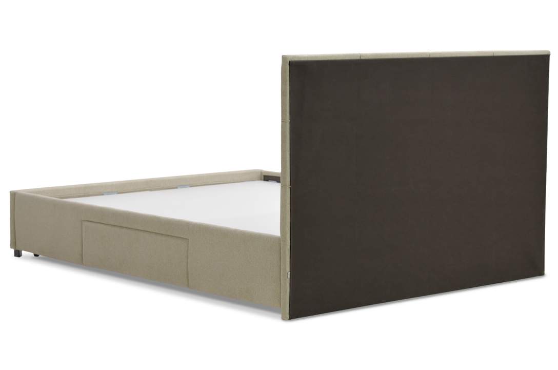 Двуспальная кровать Борба 180 кремовый шенилл