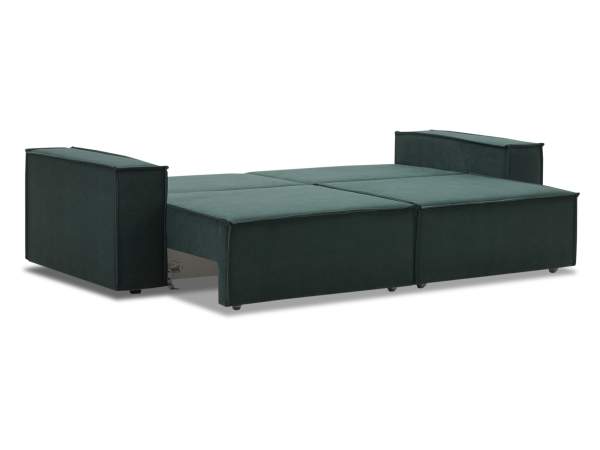 Прямой диван Фабио изумрудный велюр 
