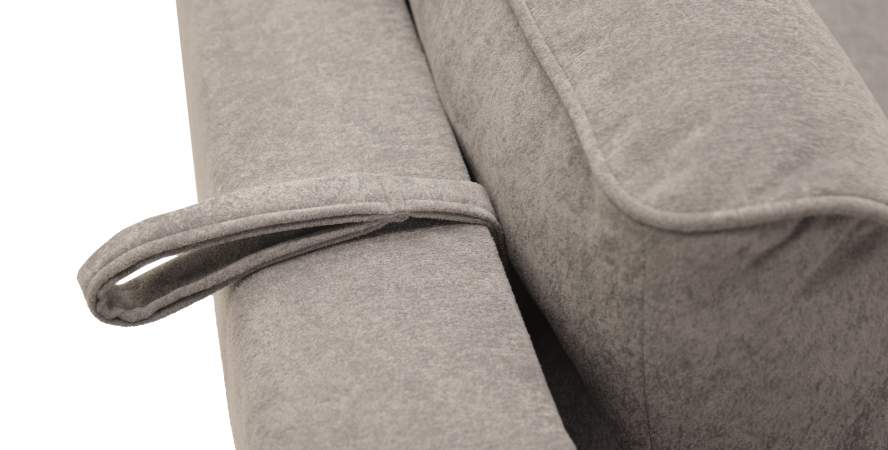 Прямой диван Авилла коричневый велюр