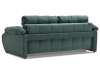 Прямой диван Вестон изумрудный велюр