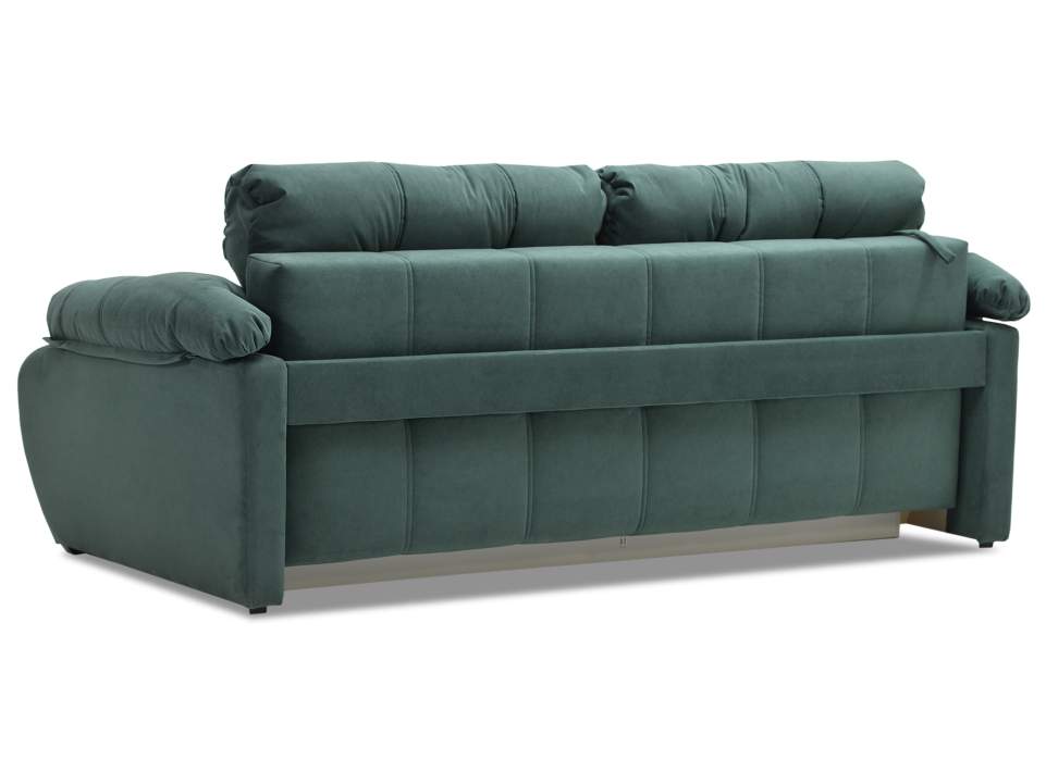 Прямой диван Вестон изумрудный велюр