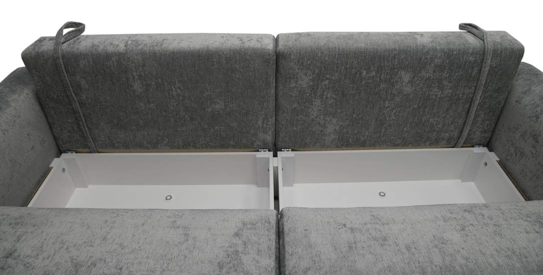 Прямой диван Кьянти Стальной велюр 