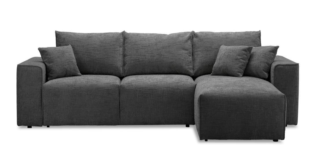 Угловой диван Матье Графитовый шенилл