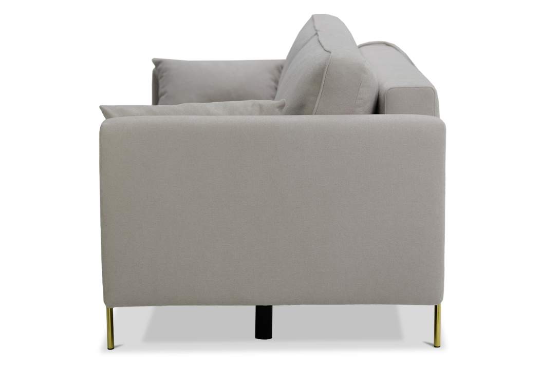 Прямой диван Энгри бежевый букле