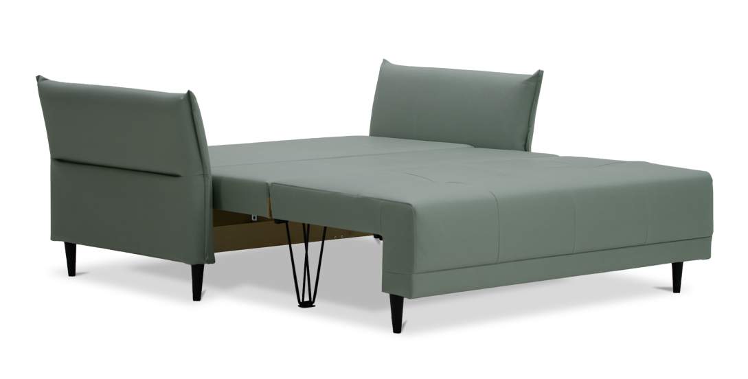 Прямой мини диван Лома 120 мятная искусственная кожа