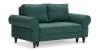 Прямой мини диван Гизела 140 изумрудный велюр