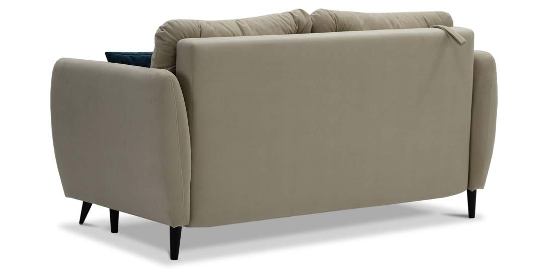 Прямой мини диван Тиволи 140 Айвори велюр