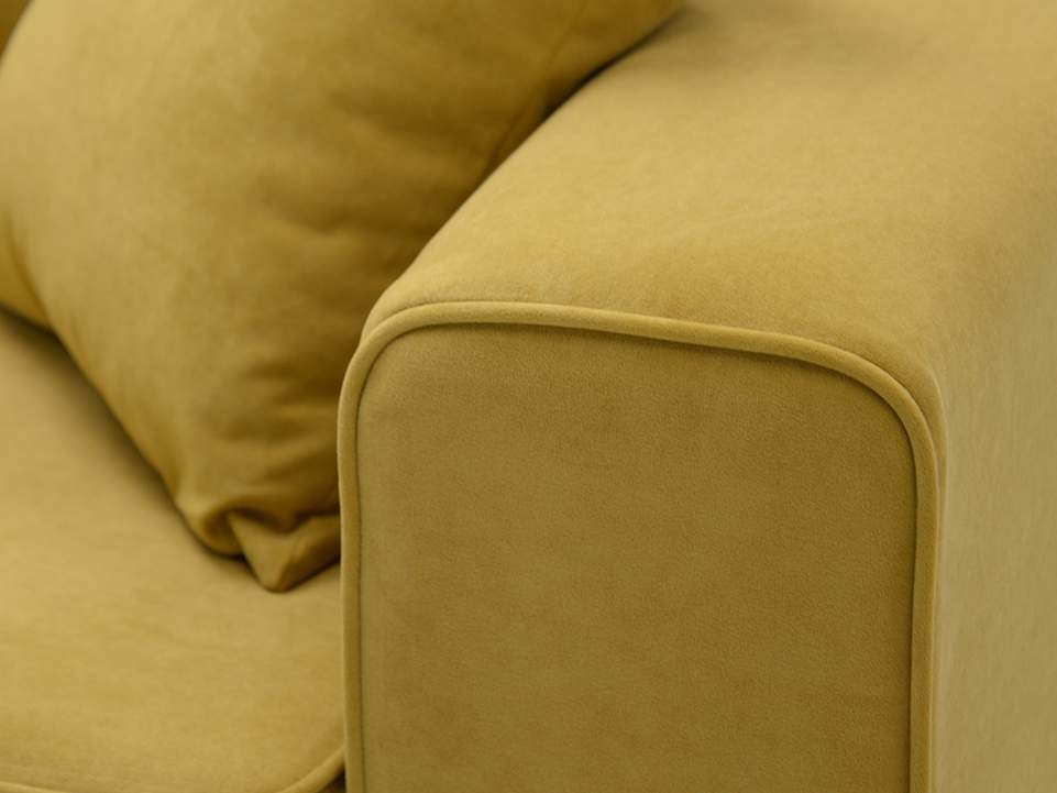 Диван трансформер Астон MAX горчичный велюр