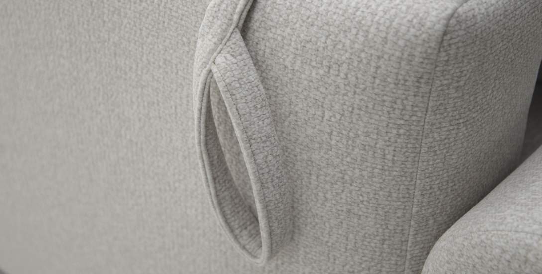 Угловой диван левый Кьянти Серо-бежевый велюр