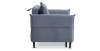 Прямой мини диван Лома 120 серо-синий велюр 
