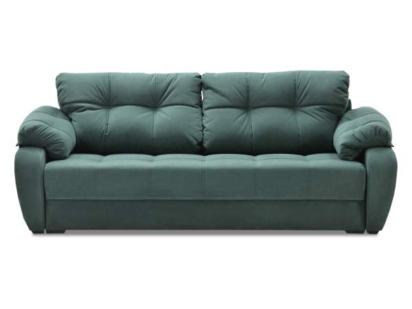 Прямой диван Вестон изумрудный велюр