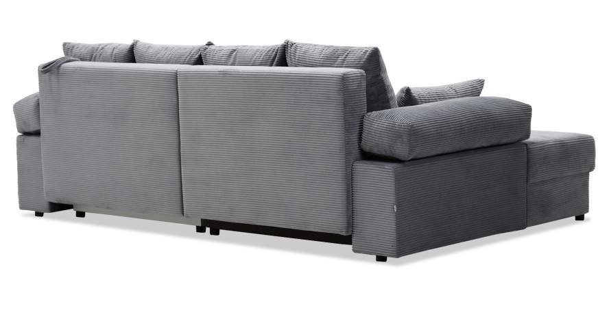 Угловой диван правый Тайлин Cтальной велюр Угловой диван правый Тайлин Cтальной велюр