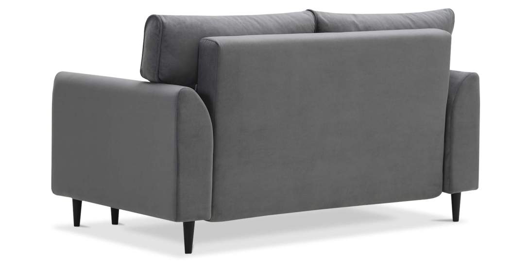 Прямой мини диван Касита 120 Серый велюр