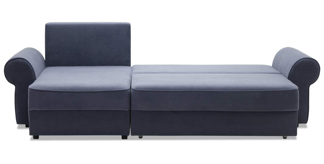 Угловой диван Тьерри Дымчатый фиолетовый велюр 