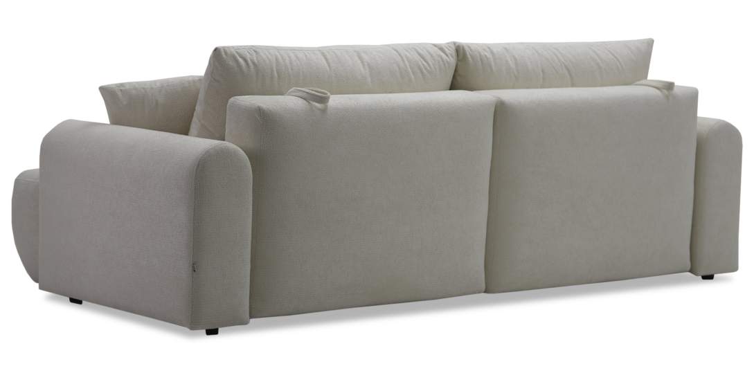 Прямой диван Кьянти Молочно-белый велюр 