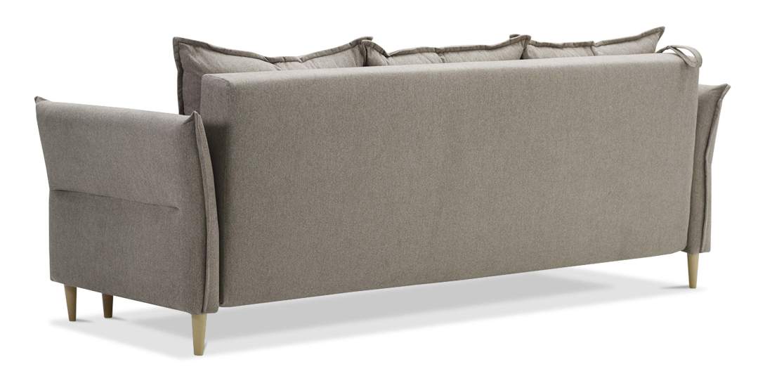 Прямой диван Лома Бежевый микрошенилл