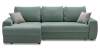 Угловой диван левый Коста Бирюзовый велюр Уцененный