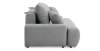 Прямой диван Кьянти 1 дымчатый серый велюр