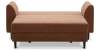Прямой мини диван Касита 140 терракотовый велюр