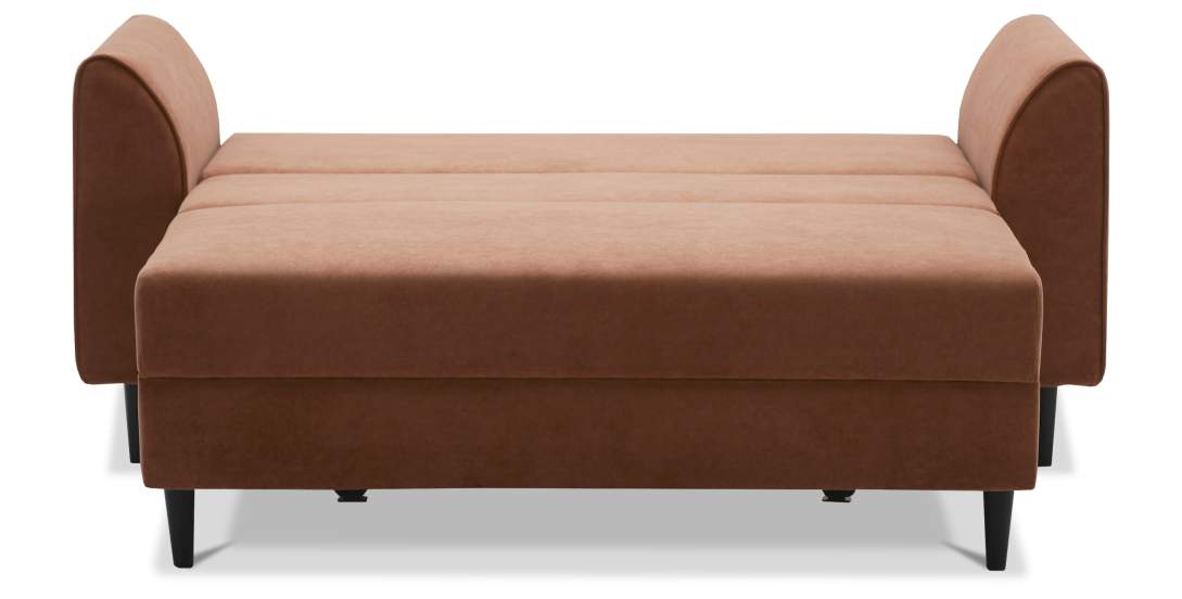 Прямой мини диван Касита 140 терракотовый велюр