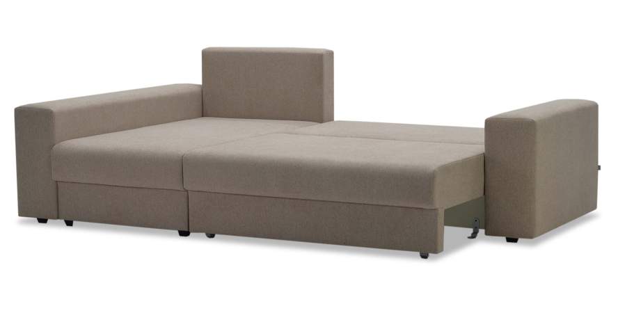 Угловой диван левый Майами Бежевый шенилл 