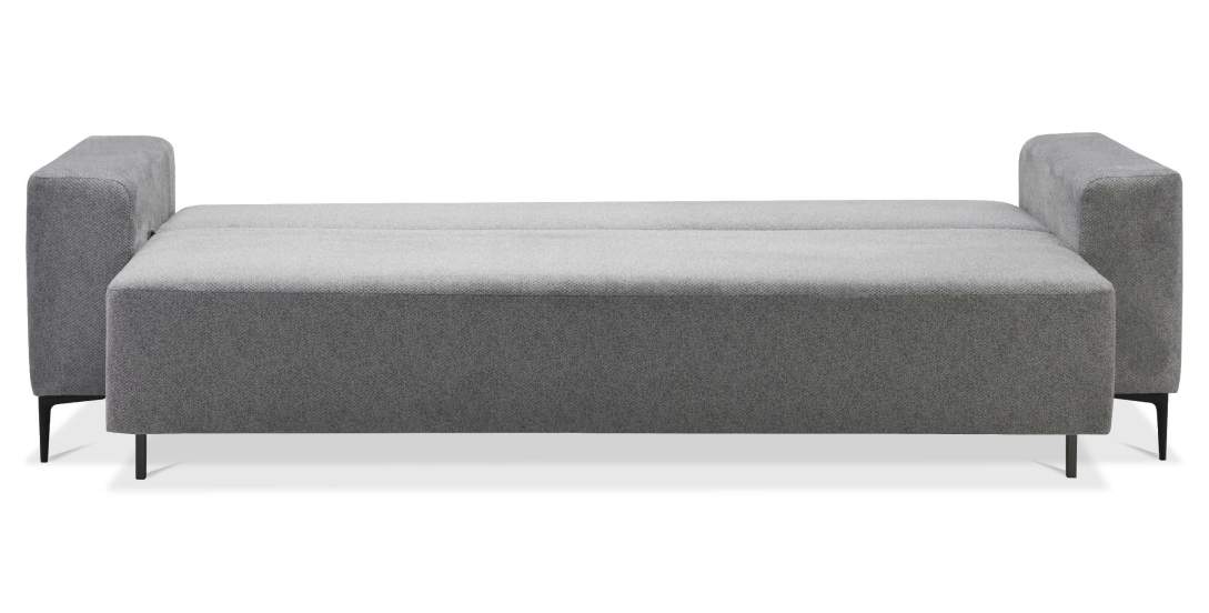 Прямой диван Вебер Жемчужно-серый велюр