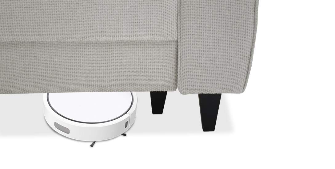 Прямой мини диван Гизела 120 Жемчужный шенилл 