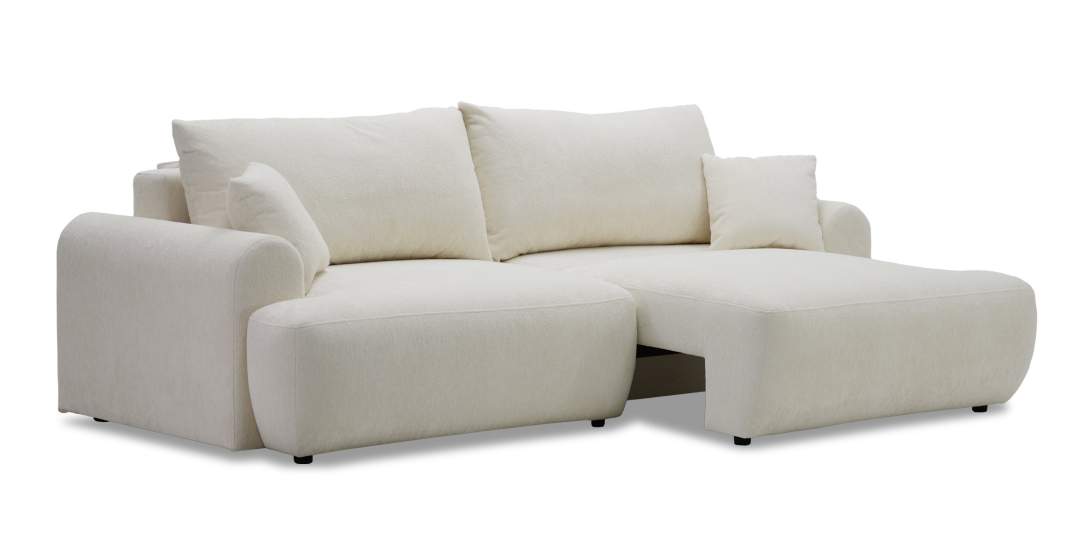 Прямой диван Кьянти Белый шенилл