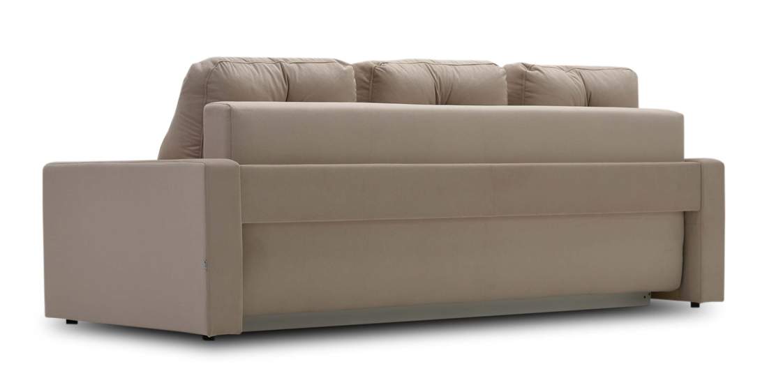 Прямой диван Сити коричневый велюр 