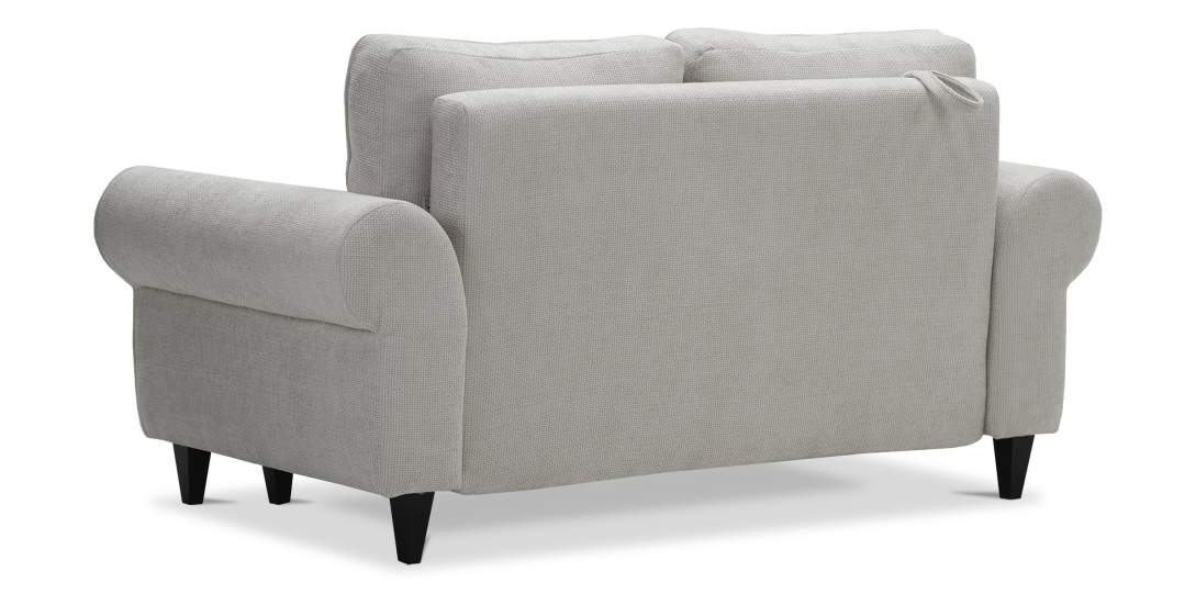 Прямой мини диван Гизела 120 Жемчужный шенилл 