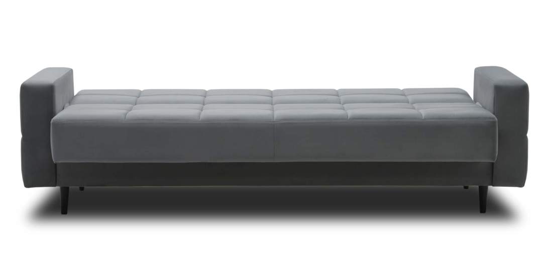 Прямой диван Виконт Антрацитовый велюр