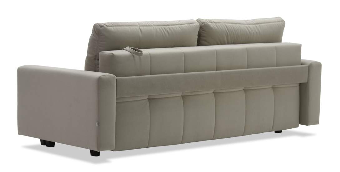 Прямой диван Энтон Светло-бежевый велюр